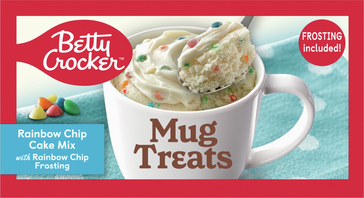 slide 9 of 9, Betty Crocker Mug Treats Rainbow Chip Cake Mix with Frosting, 4 Servings, 13.9 oz., 4 ct; 13.9 oz