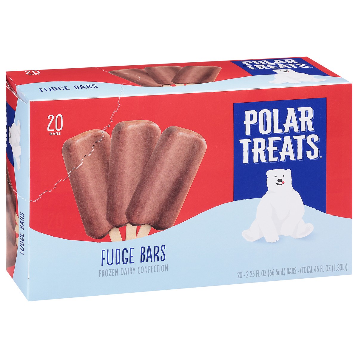 slide 2 of 9, Polar Treats Fudge Bars Frozen Dairy Confection 20 - 2.25 fl oz Bars, 20 ct