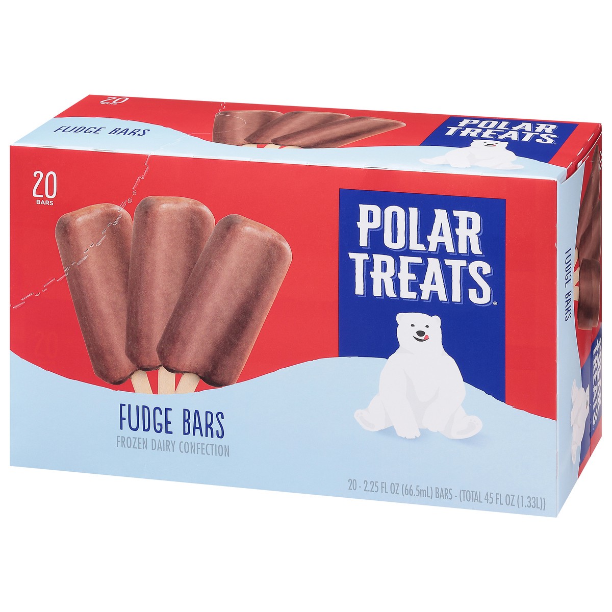 slide 3 of 9, Polar Treats Fudge Bars Frozen Dairy Confection 20 - 2.25 fl oz Bars, 20 ct