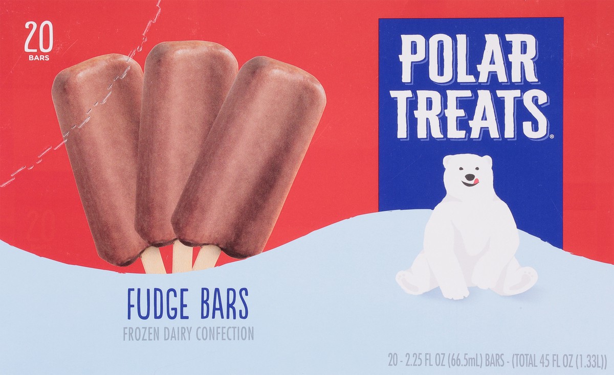 slide 6 of 9, Polar Treats Fudge Bars Frozen Dairy Confection 20 - 2.25 fl oz Bars, 20 ct