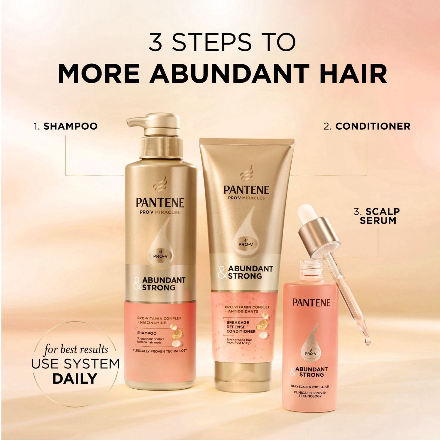 slide 6 of 12, Pantene Pro-V Abundant & Strong Daily Scalp & Root Serum, 2 Oz, 2 oz