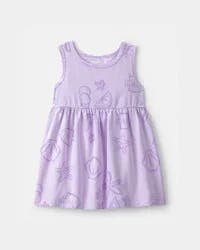 Carters Baby Girl Sea Animal Sleeveless Dress - Purple Lavender 24M