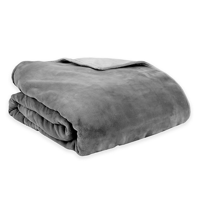 slide 1 of 1, Therapedic Reversible Small Weighted Blanket - Grey, 12 lb