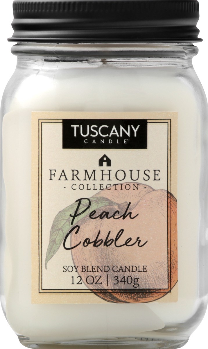 slide 5 of 7, Tuscany Jar Candle Farmhouse Peach Cobbler, 12 oz