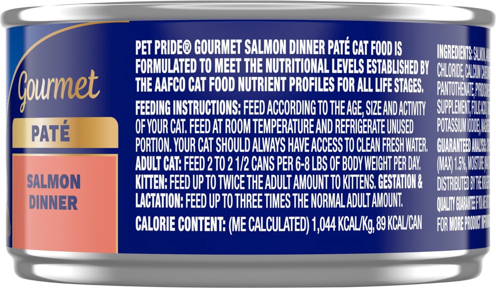 slide 2 of 4, Pet Pride Savory Salmon Dinner Pate Wet Cat Food, 3 oz