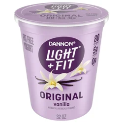 Dannon Light + Fit Vanilla Fat Free Yogurt, 32 OZ