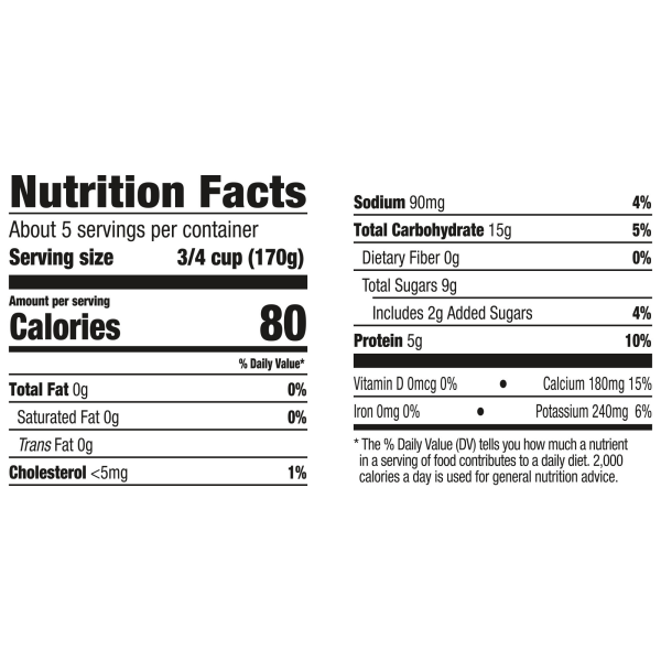 slide 17 of 29, Light + Fit Dannon Light + Fit Regular Nonfat Yogurt, Strawberry, Gluten-Free, 32 oz., 32 oz