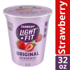 slide 23 of 29, Light + Fit Dannon Light + Fit Regular Nonfat Yogurt, Strawberry, Gluten-Free, 32 oz., 32 oz