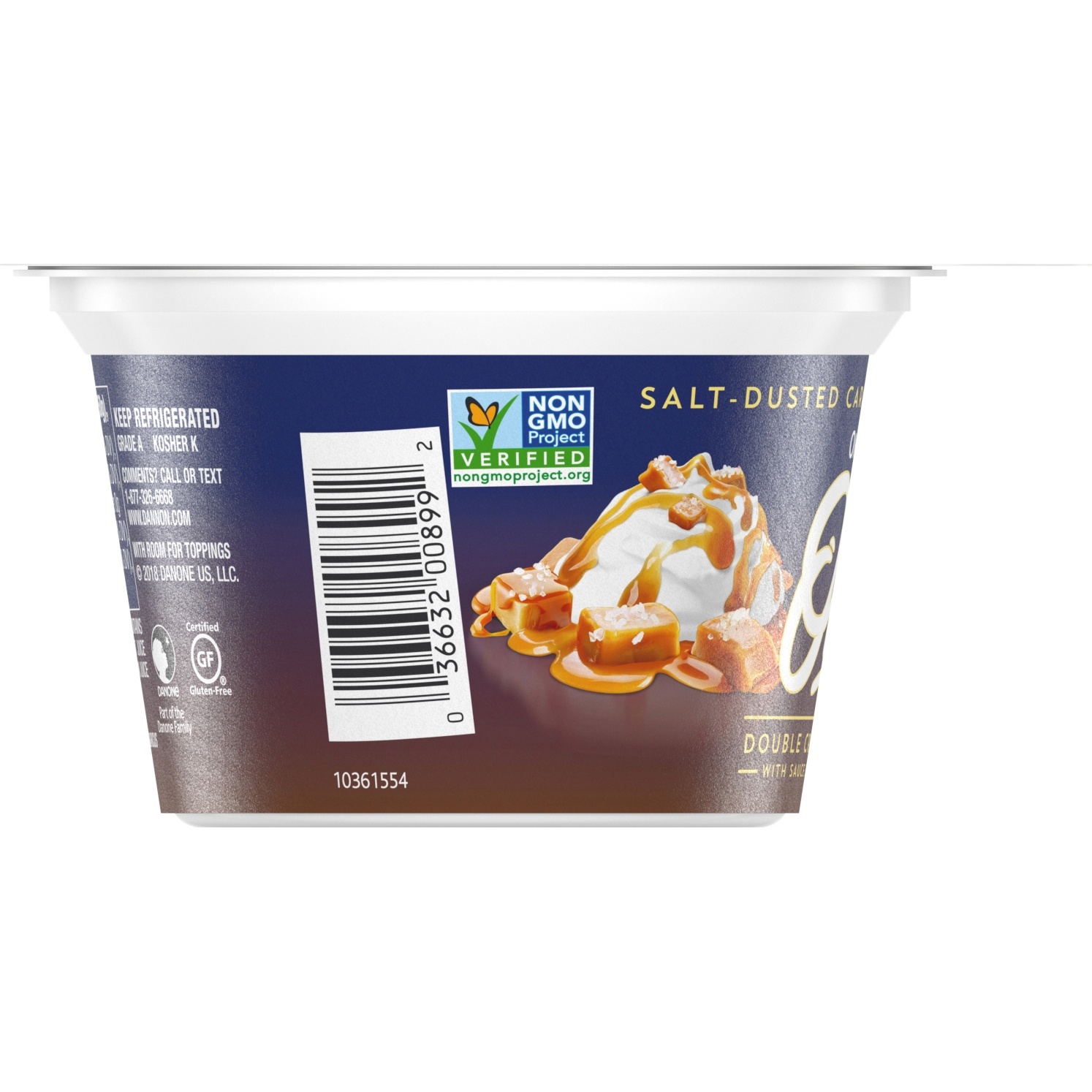 slide 2 of 5, Oikos Salt-Dusted Caramel Creme Double Cream Yogurt, 5.3 oz