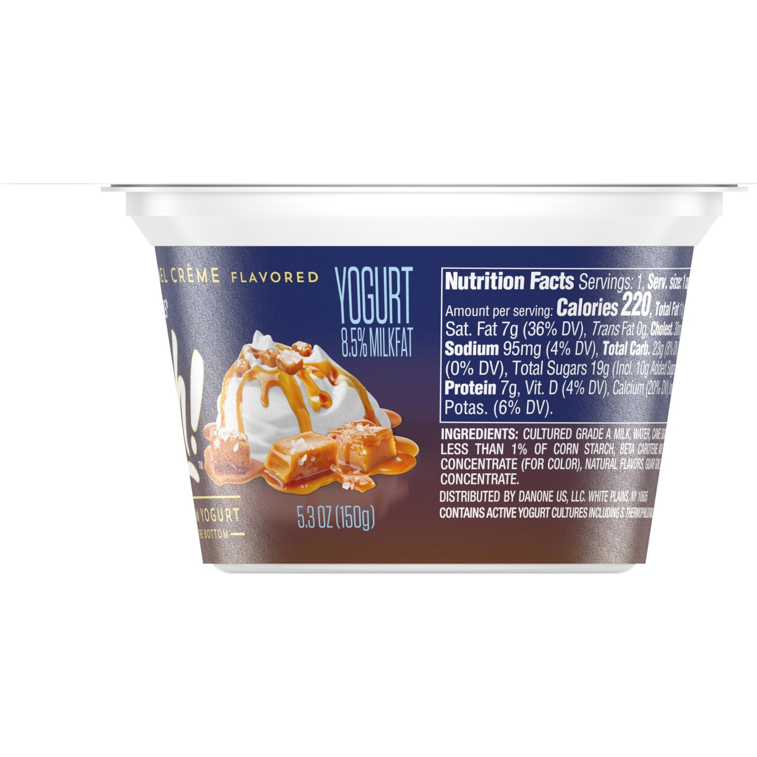 slide 3 of 5, Oikos Salt-Dusted Caramel Creme Double Cream Yogurt, 5.3 oz