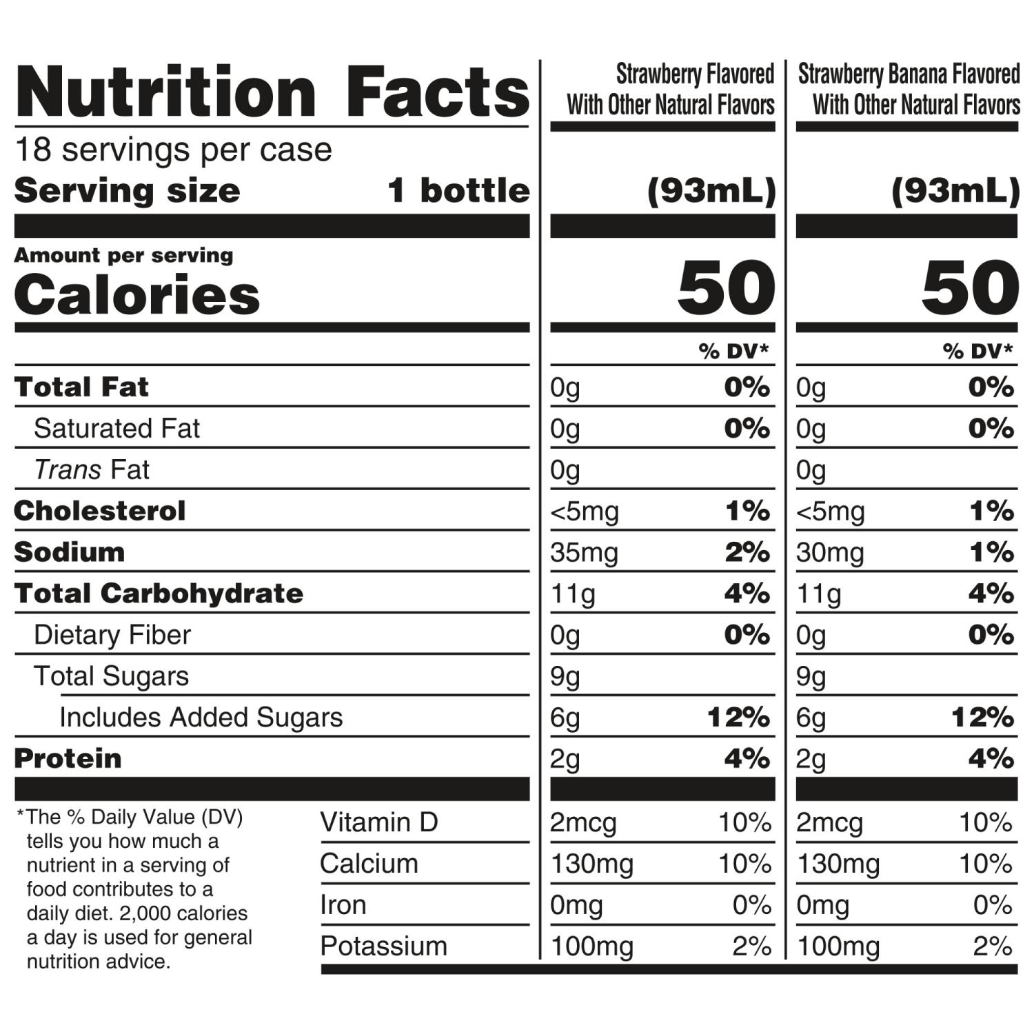 slide 7 of 8, Danimals Smoothie Strawberry Explosion and Swingin' Strawberry Banana Dairy Drink Multi-Pack, 18 Ct, 3.1 OZ Smoothie Bottles, 18 ct