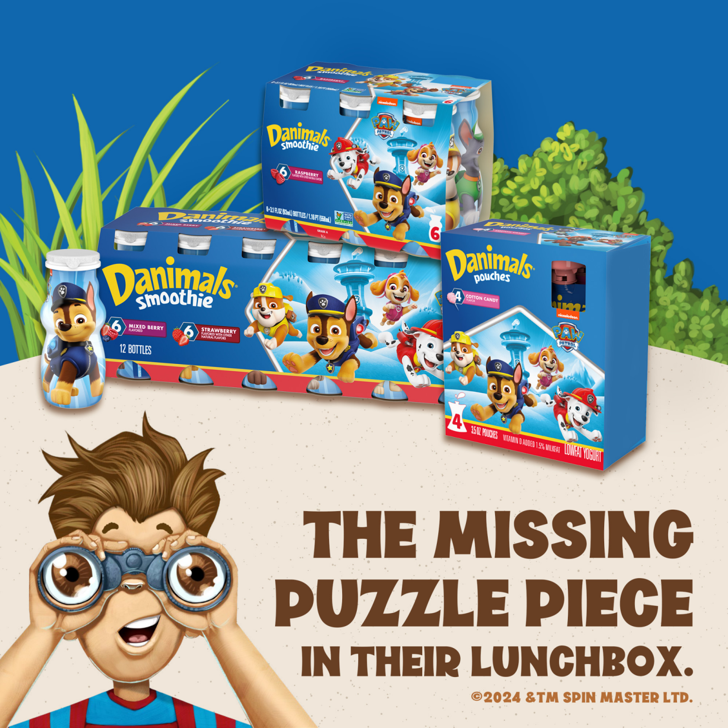 slide 6 of 8, Danimals Pouches Cotton Candy Squeezable Low Fat Yogurt, 4 Ct, 3.5 OZ Yogurt Pouches, 4 ct