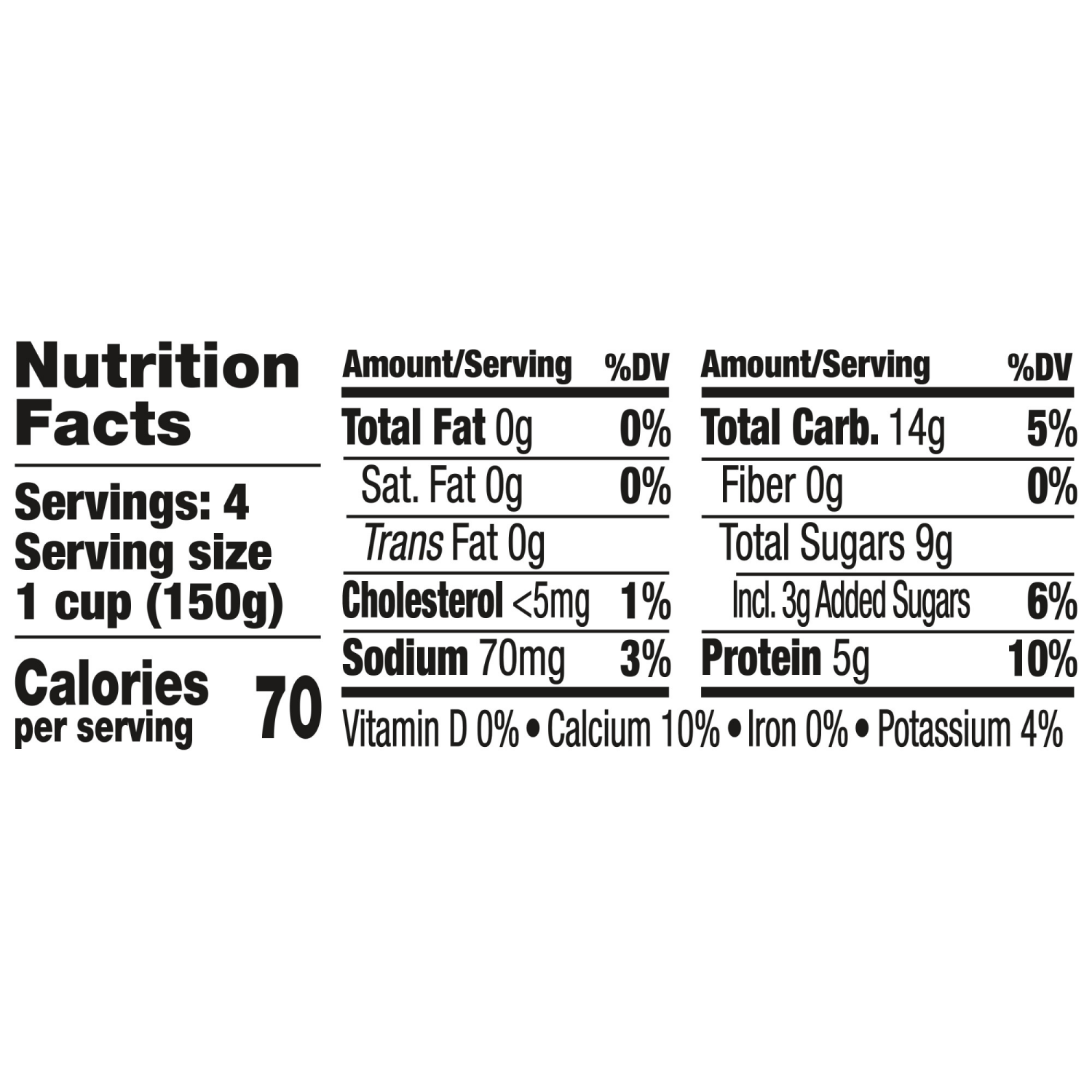 slide 7 of 8, Dannon Light + Fit Peach Original Nonfat Yogurt Pack, 4 Ct, 5.3 OZ Cups, 4 ct