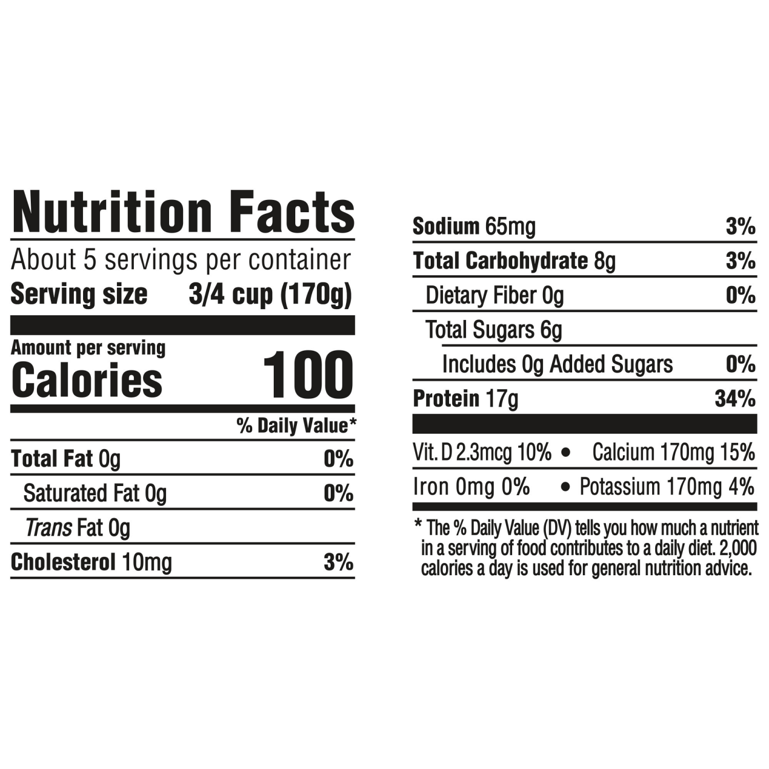slide 7 of 8, Oikos Vanilla 17g Protein, 0g Added Sugar, Nonfat Greek Yogurt Tub, 32 OZ, 32 oz