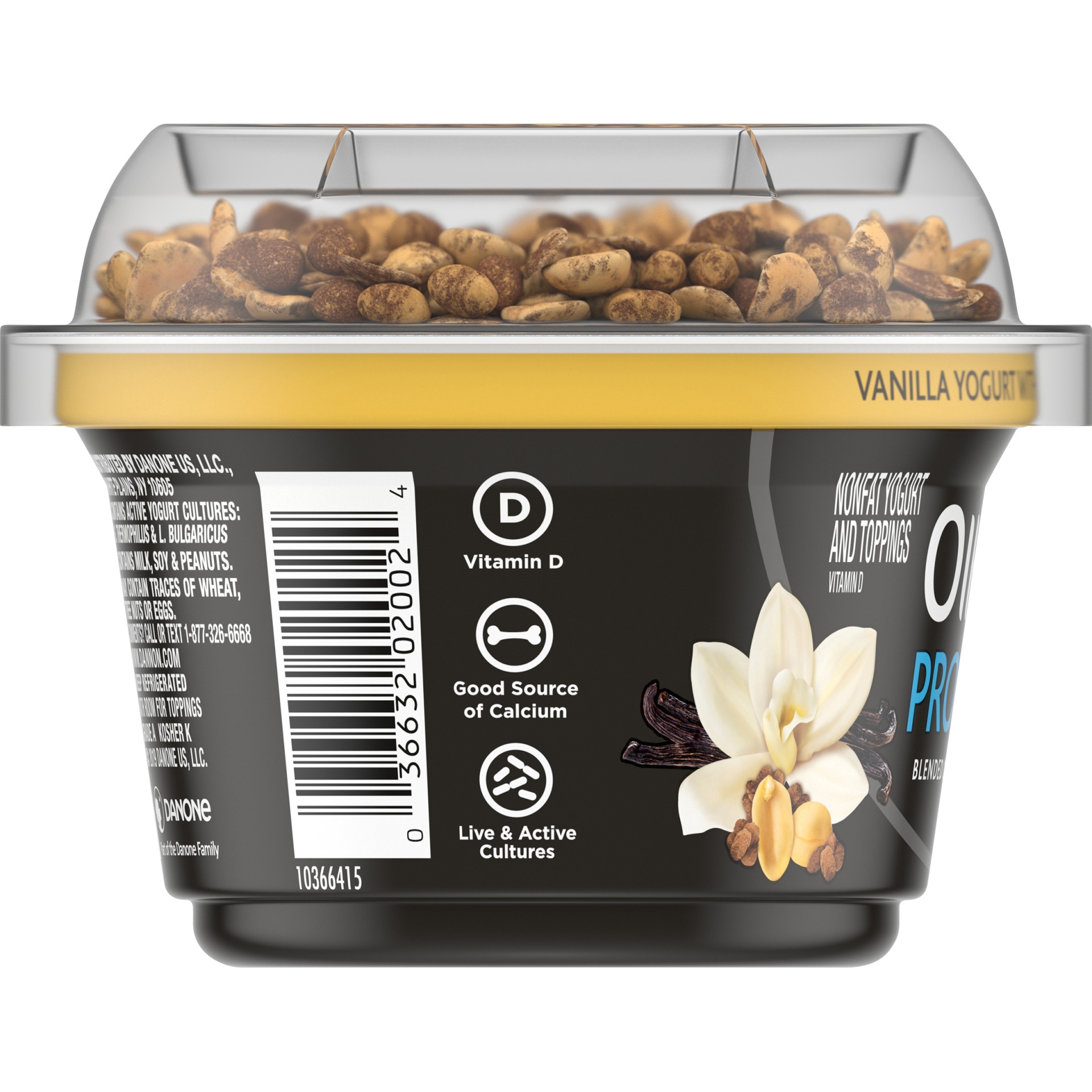 slide 3 of 5, Dannon Oikos Protein Crunch Vanilla Yogurt With Chocolate Oats & Peanuts, 5.3 oz