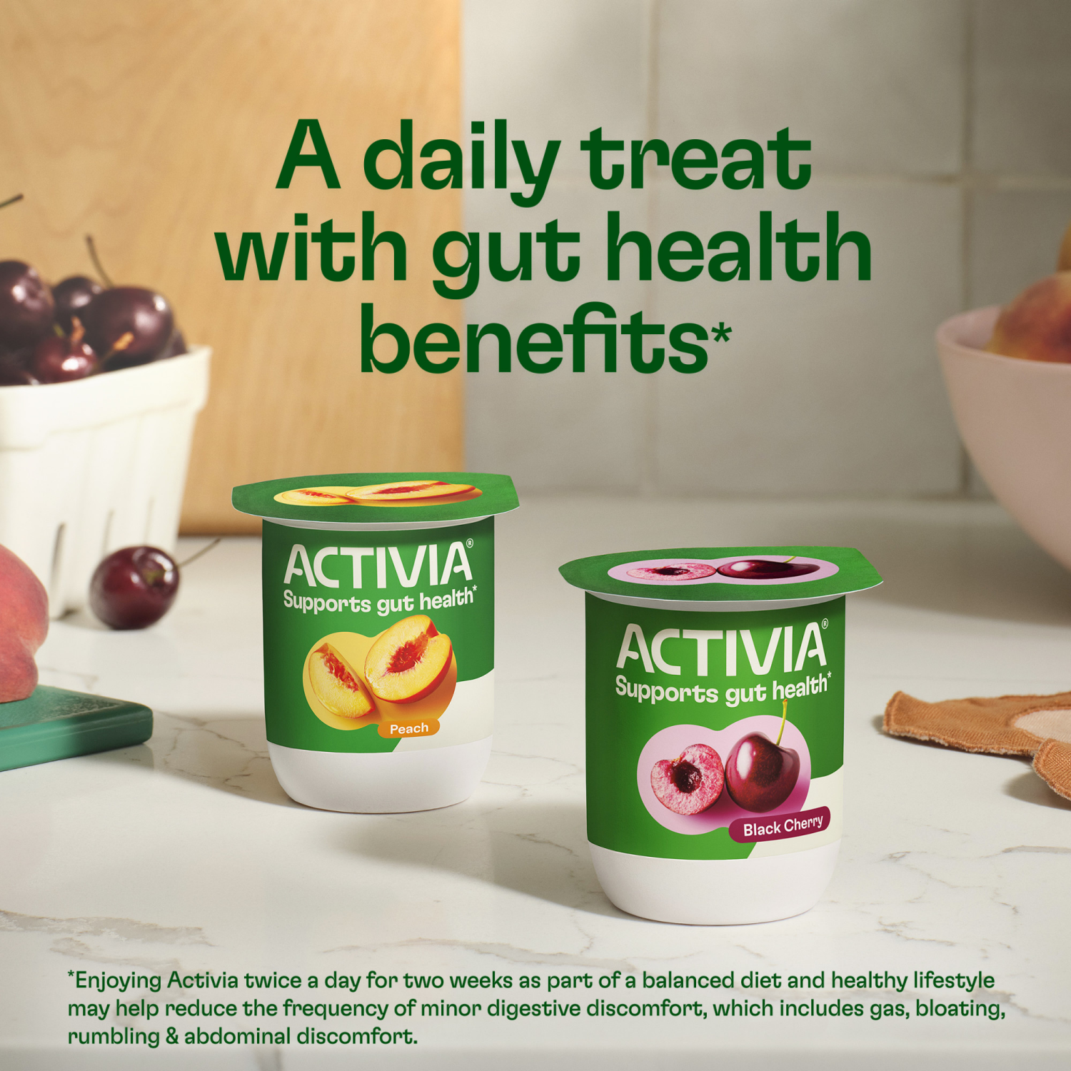 slide 3 of 8, Activia Strawberry Probiotic Yogurt, Lowfat Yogurt Cups, 4 OZ, 4 CT, 4 ct