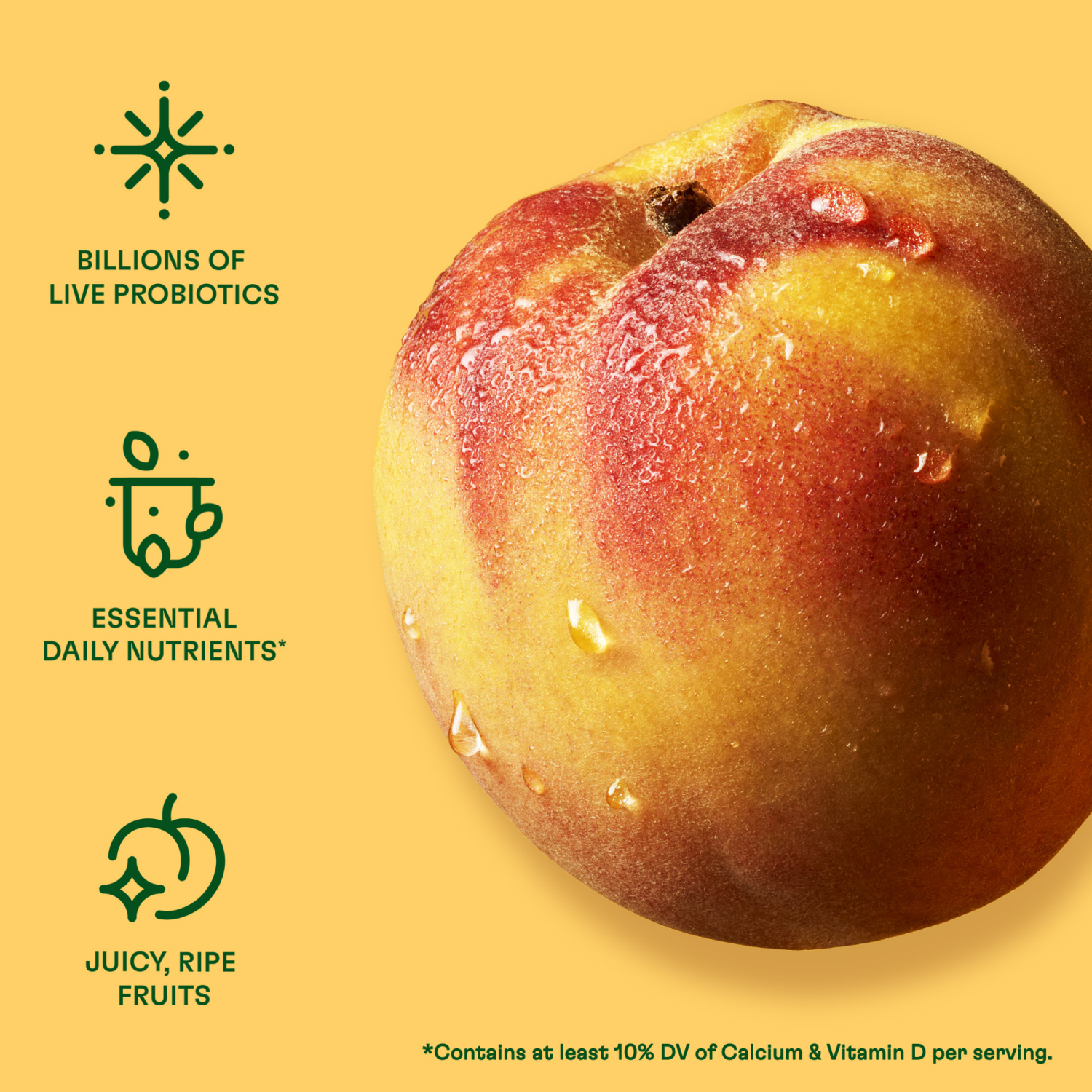 slide 4 of 8, Activia Peach Probiotic Yogurt, Lowfat Yogurt Cups, 4 OZ, 4 CT, 4 ct