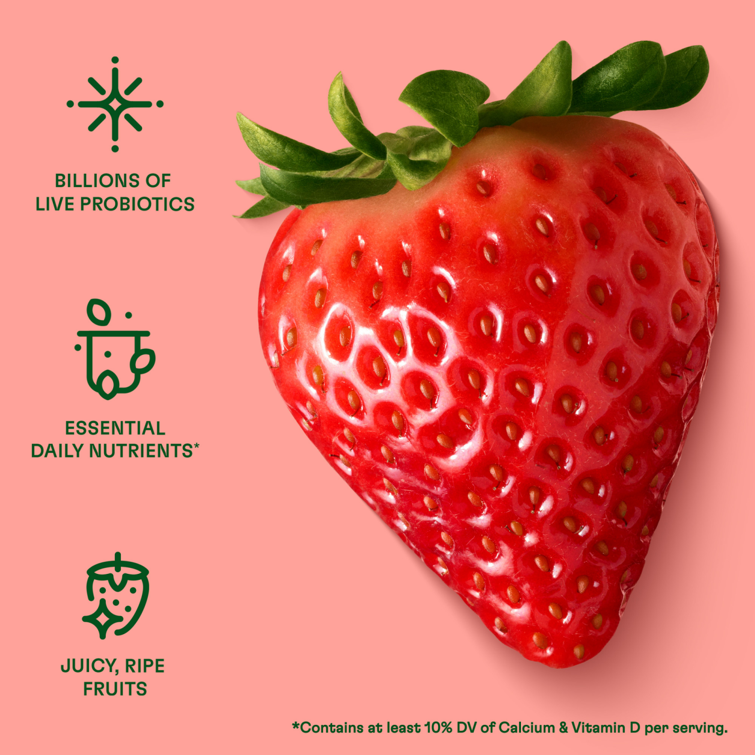 slide 4 of 8, Activia Probiotic Dailies Strawberry Low Fat, Probiotic Yogurt Drinks, 3.1 FL OZ, 8 Ct, 8 ct