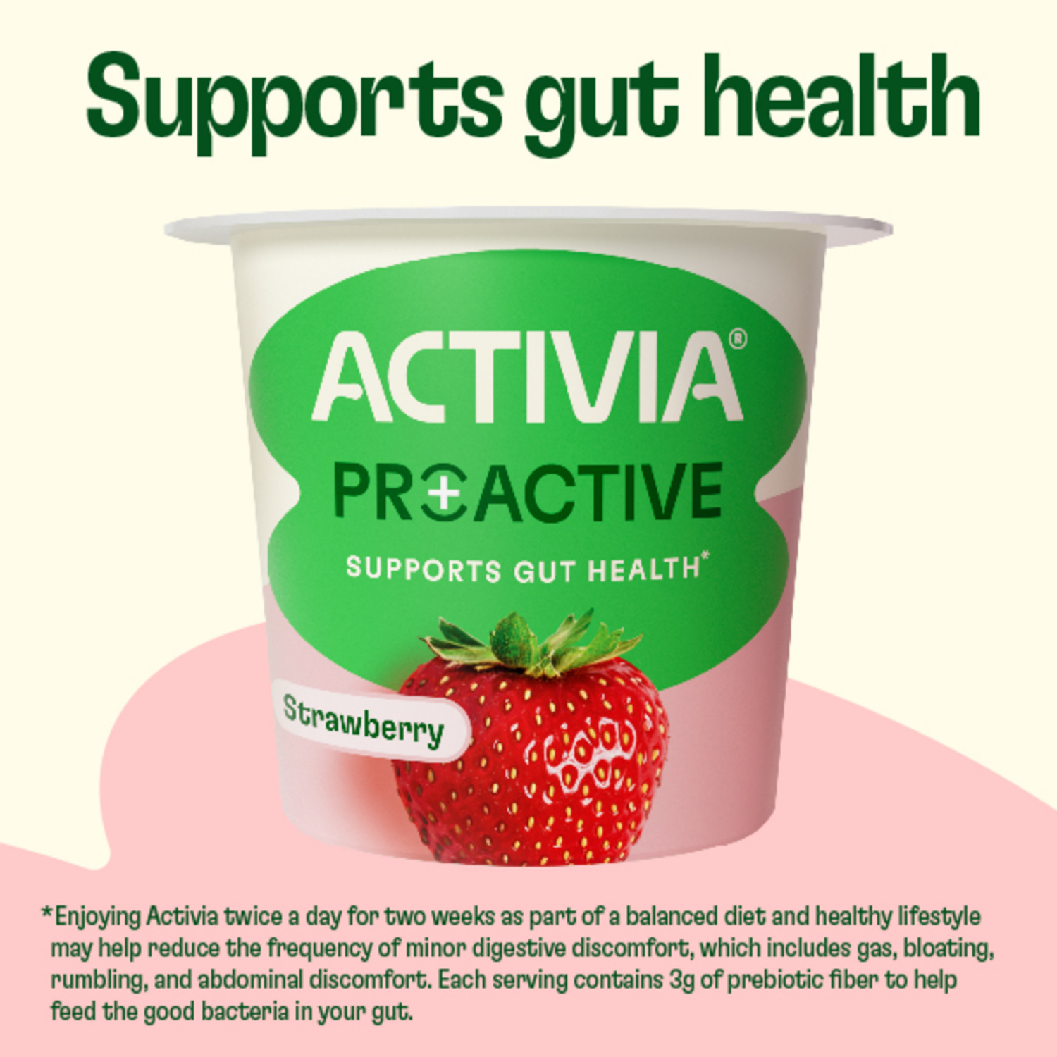 slide 8 of 8, Activia Pro+Active Low Fat Strawberry Yogurt 4 - 5.3 oz Units, 4 ct