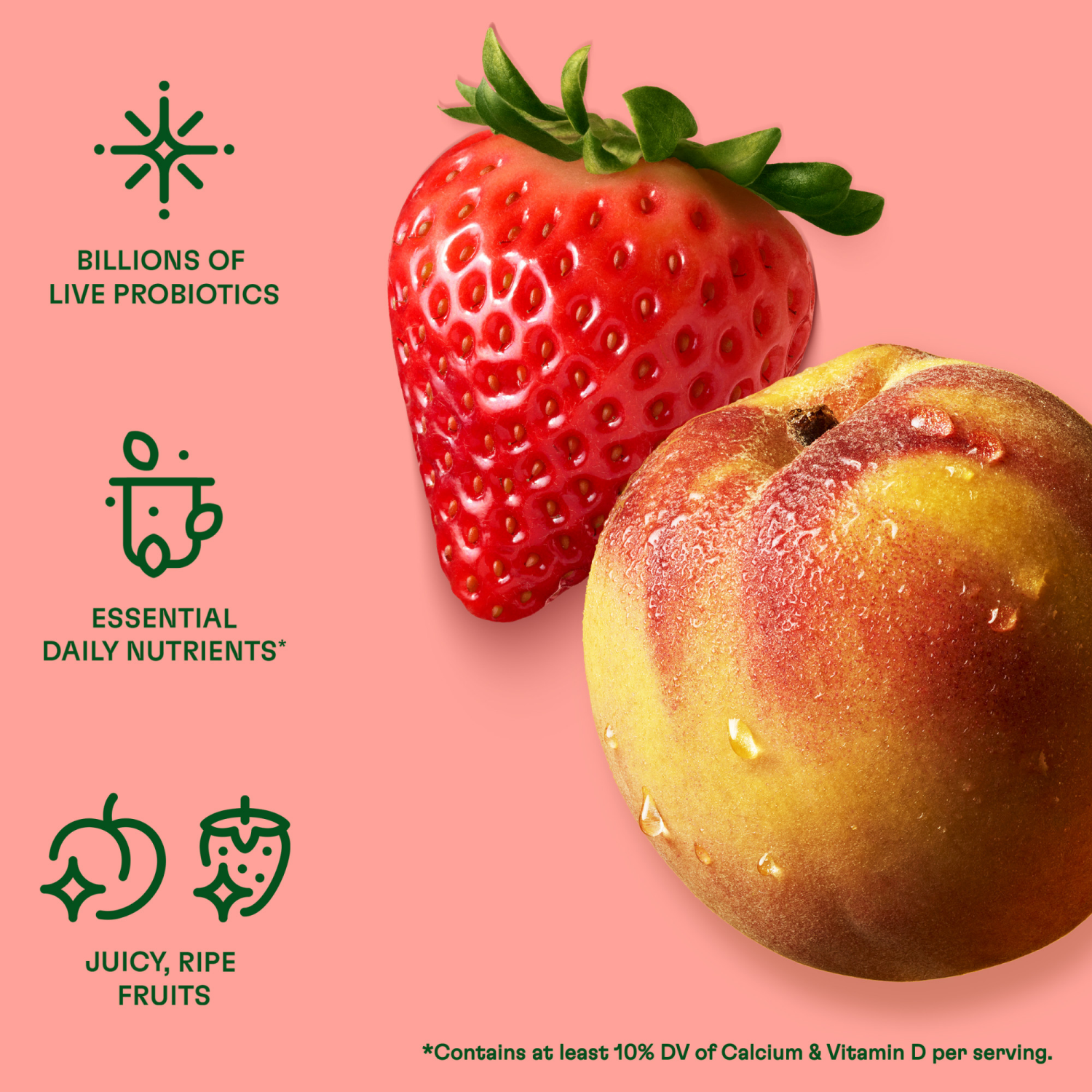 slide 4 of 8, Activia Peach and Strawberry Probiotic Yogurt, Lowfat Yogurt Cups, 4 OZ, 12 CT, 12 ct