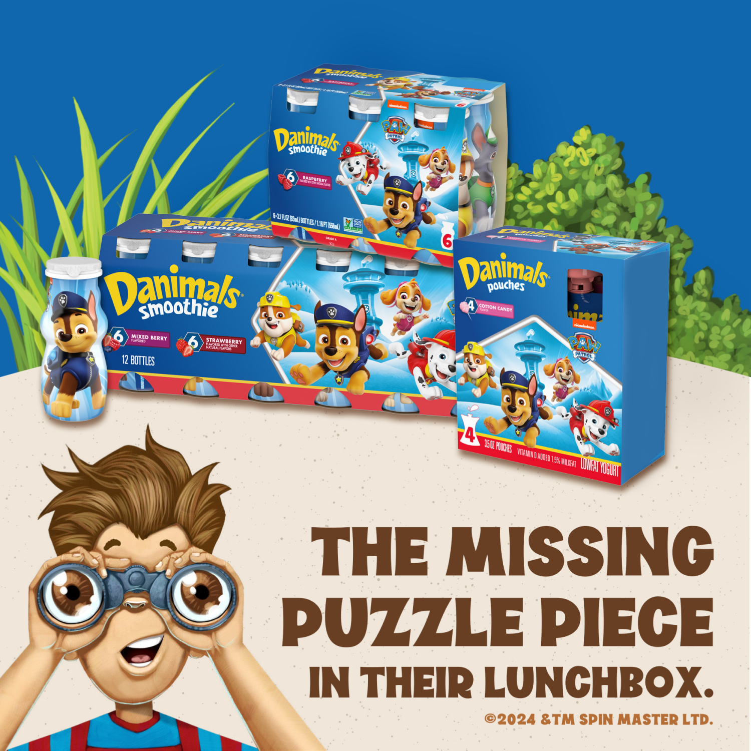 slide 6 of 8, Danimals Smoothie Raspberry Dairy Drink Multi-Pack, 6 Ct, 3.1 OZ Smoothie Bottles, 6 ct