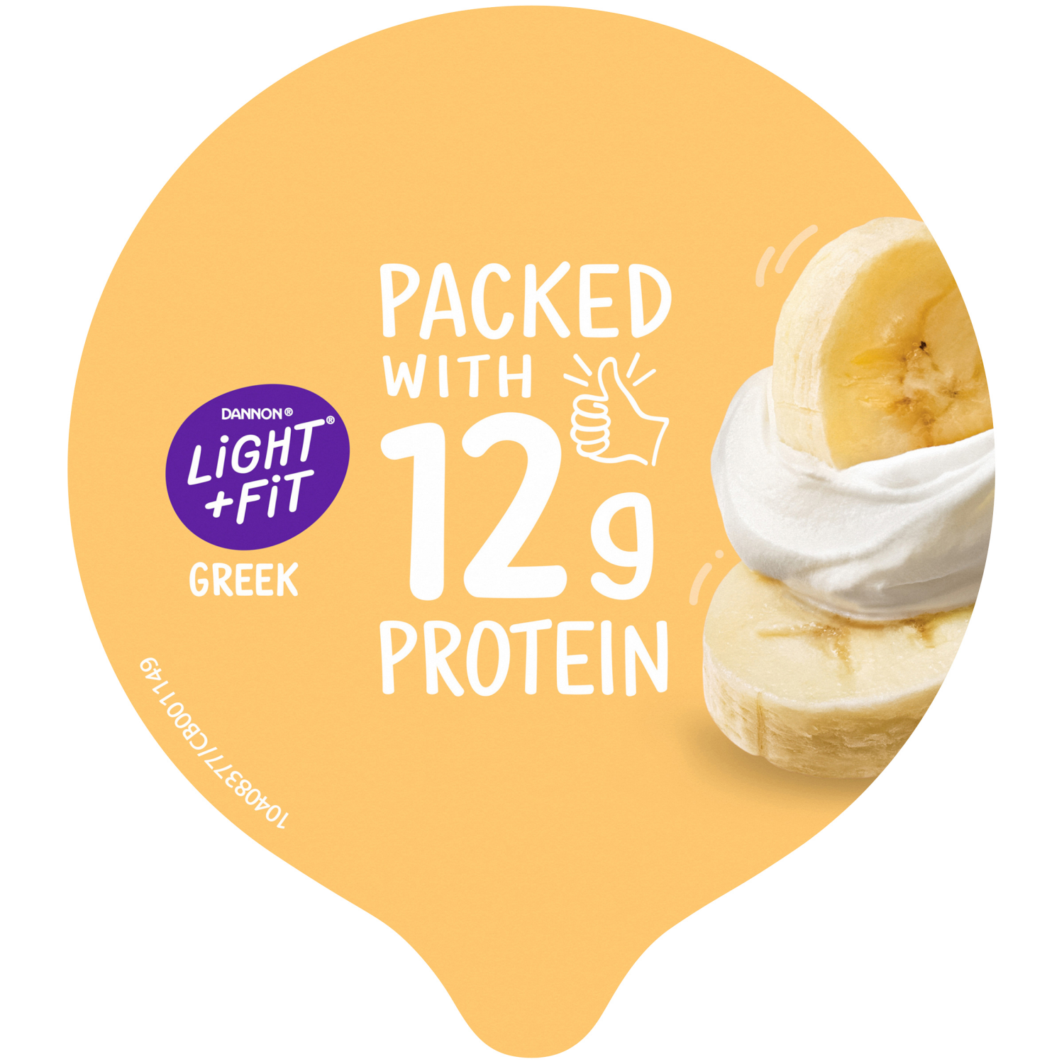 slide 6 of 6, Dannon Light + Fit Banana Cream Greek Fat Free Yogurt, 5.3 OZ Yogurt Cup, 5.3 oz