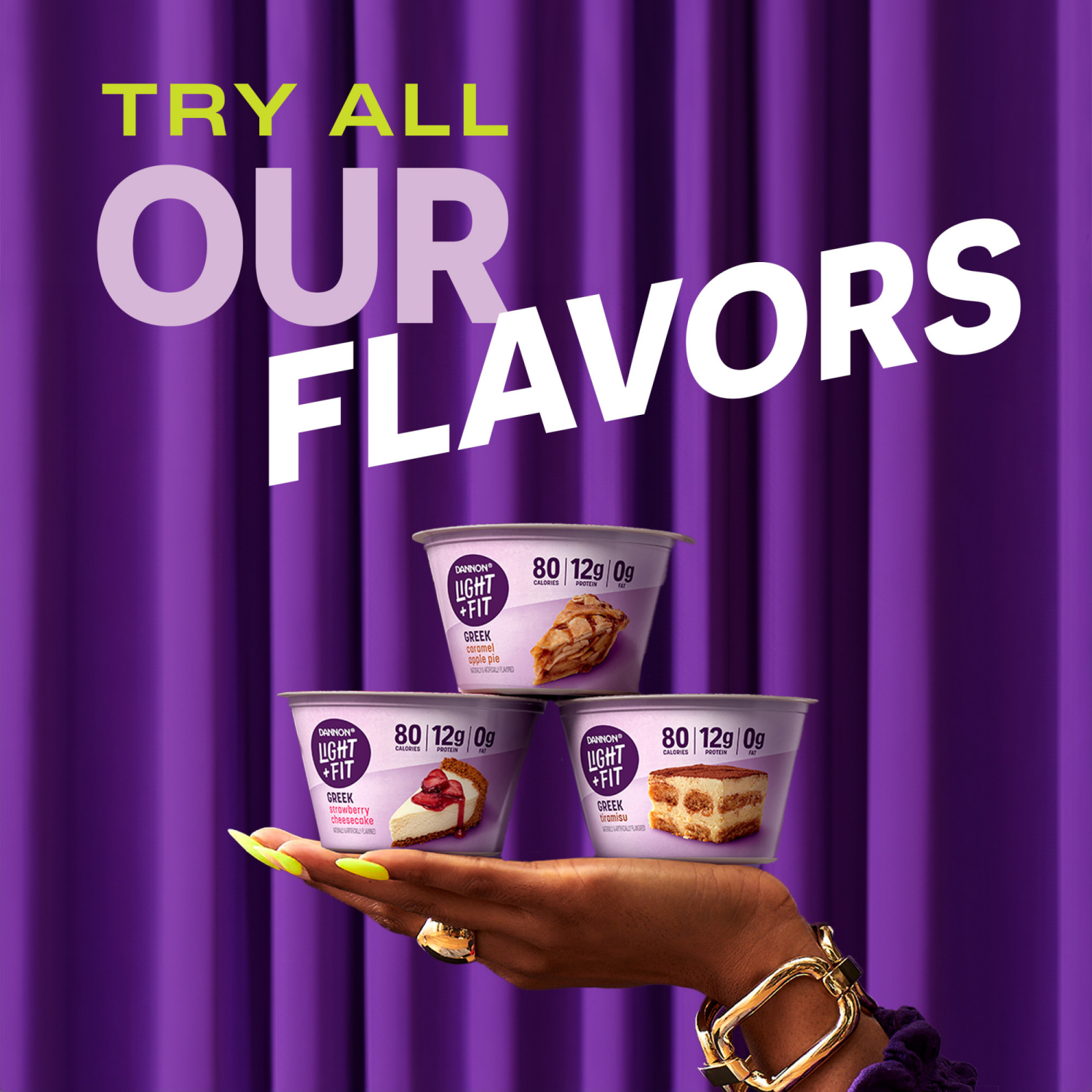 slide 6 of 8, Dannon Light + Fit Raspberry Chocolate Greek Fat Free Yogurt, 5.3 OZ Yogurt Cup, 5.3 oz