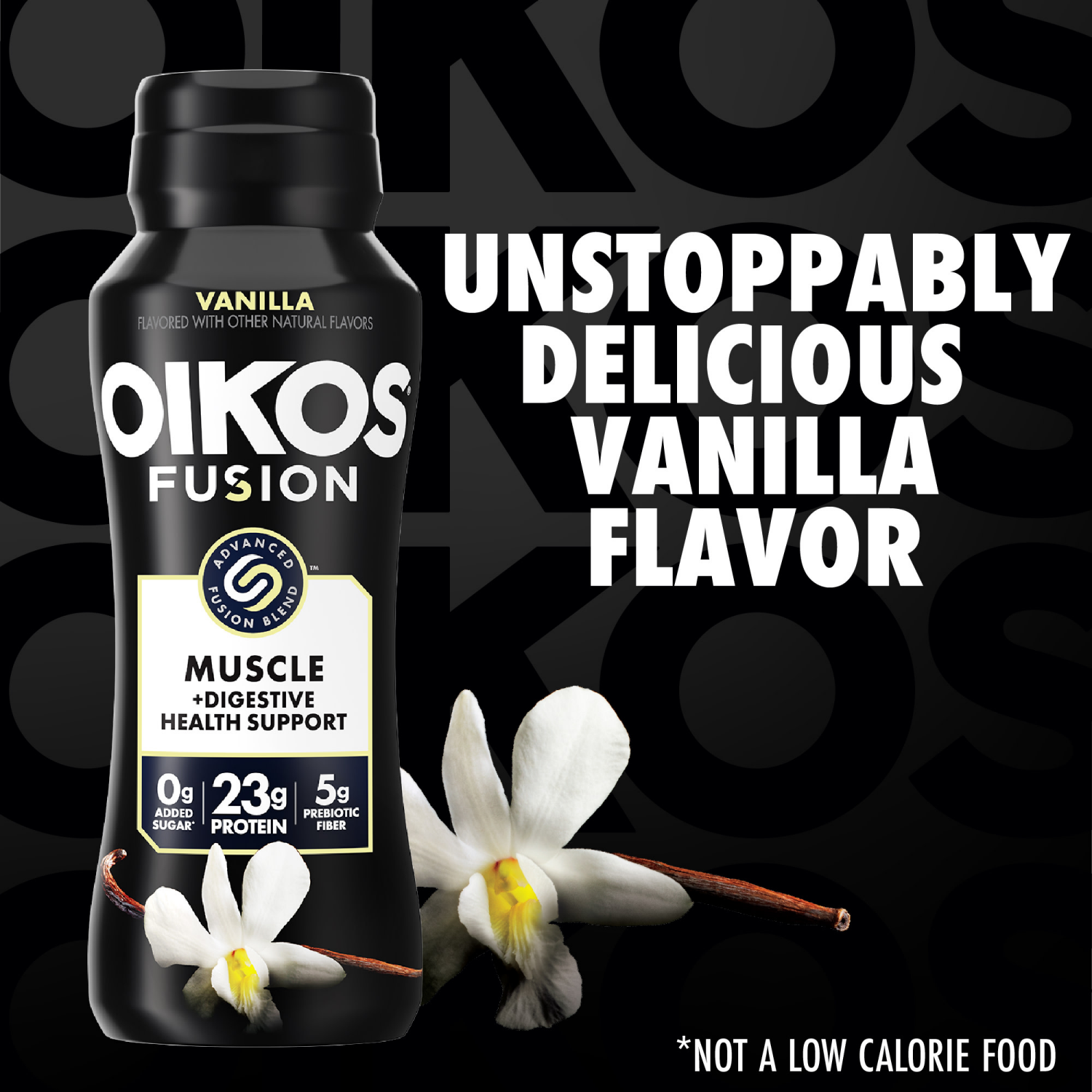 slide 2 of 8, Oikos Fusion Drink, Vanilla, 7 Fl Oz Bottle, 7 fl oz