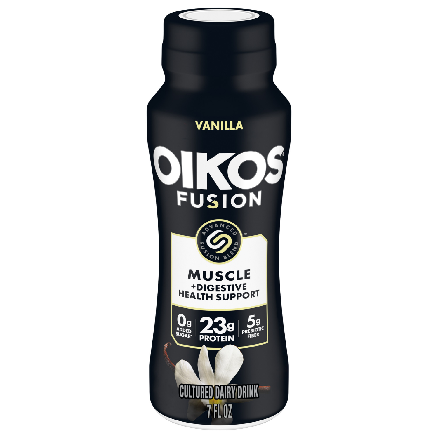 slide 1 of 8, Oikos Fusion Drink, Vanilla, 7 Fl Oz Bottle, 7 fl oz