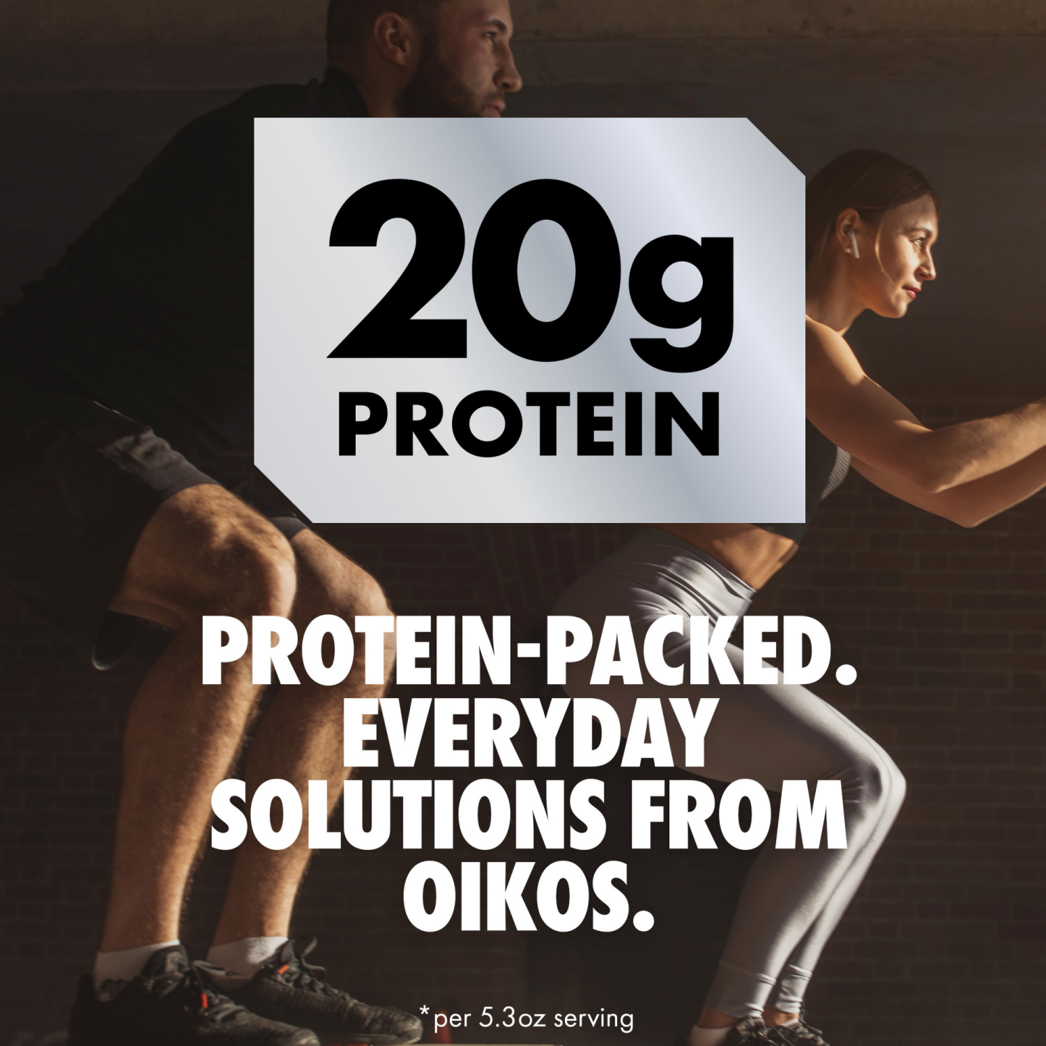 slide 3 of 8, Oikos Pro 20g Protein, Strawberry Yogurt-Cultured Dairy Product, 5.3 OZ Cup, 5.3 oz