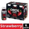 slide 24 of 29, Oikos Pro Shots Strawberry Dairy Drink, 10g of Protein, 0g Added Sugar, Convenient High Protein Snack, 6ct, 3.1 FL OZ Bottle, 3.10 fl oz