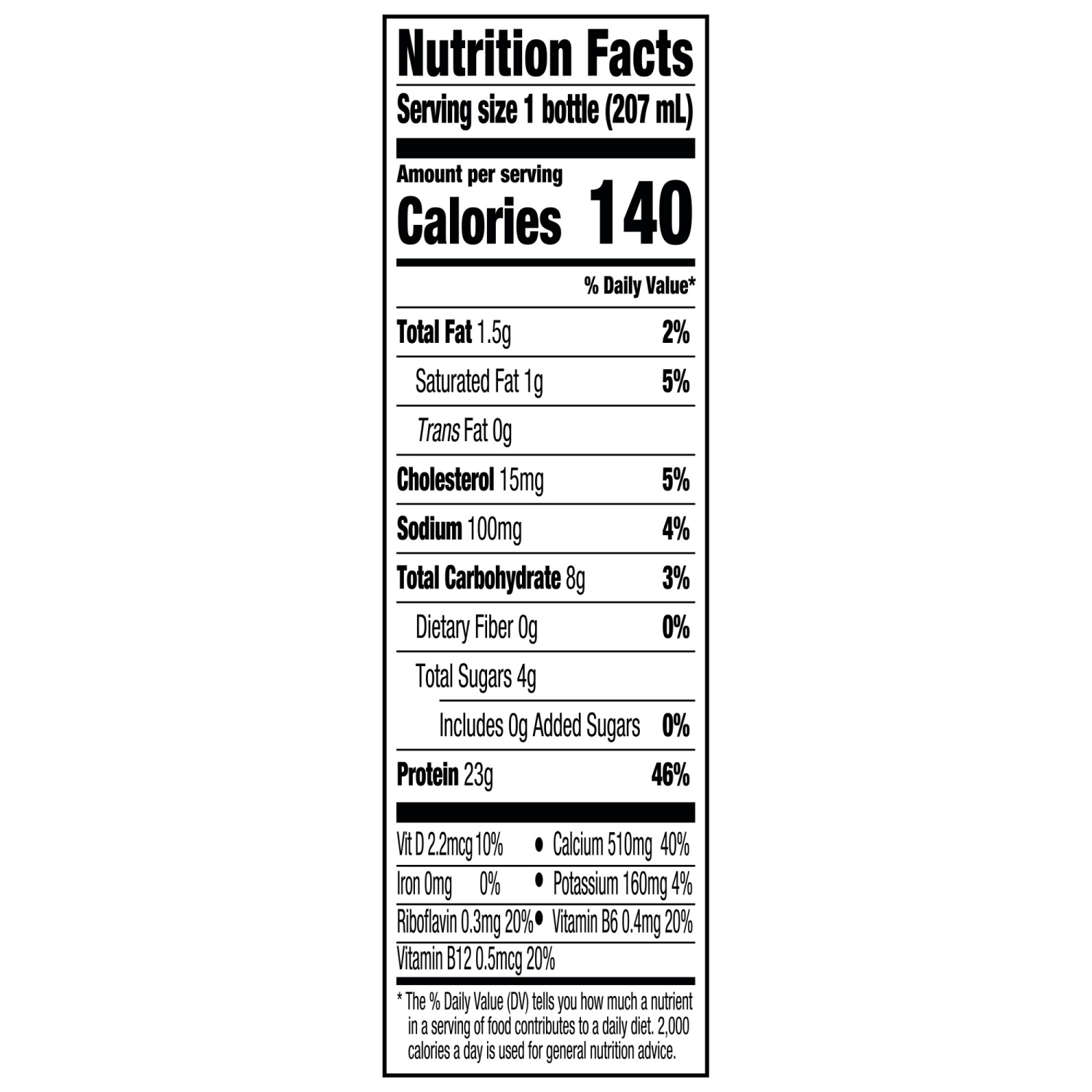 slide 7 of 8, Oikos Pro Peach Cultured Dairy Drink, 23g Protein, 7 Fl Oz Bottle, 7 fl oz