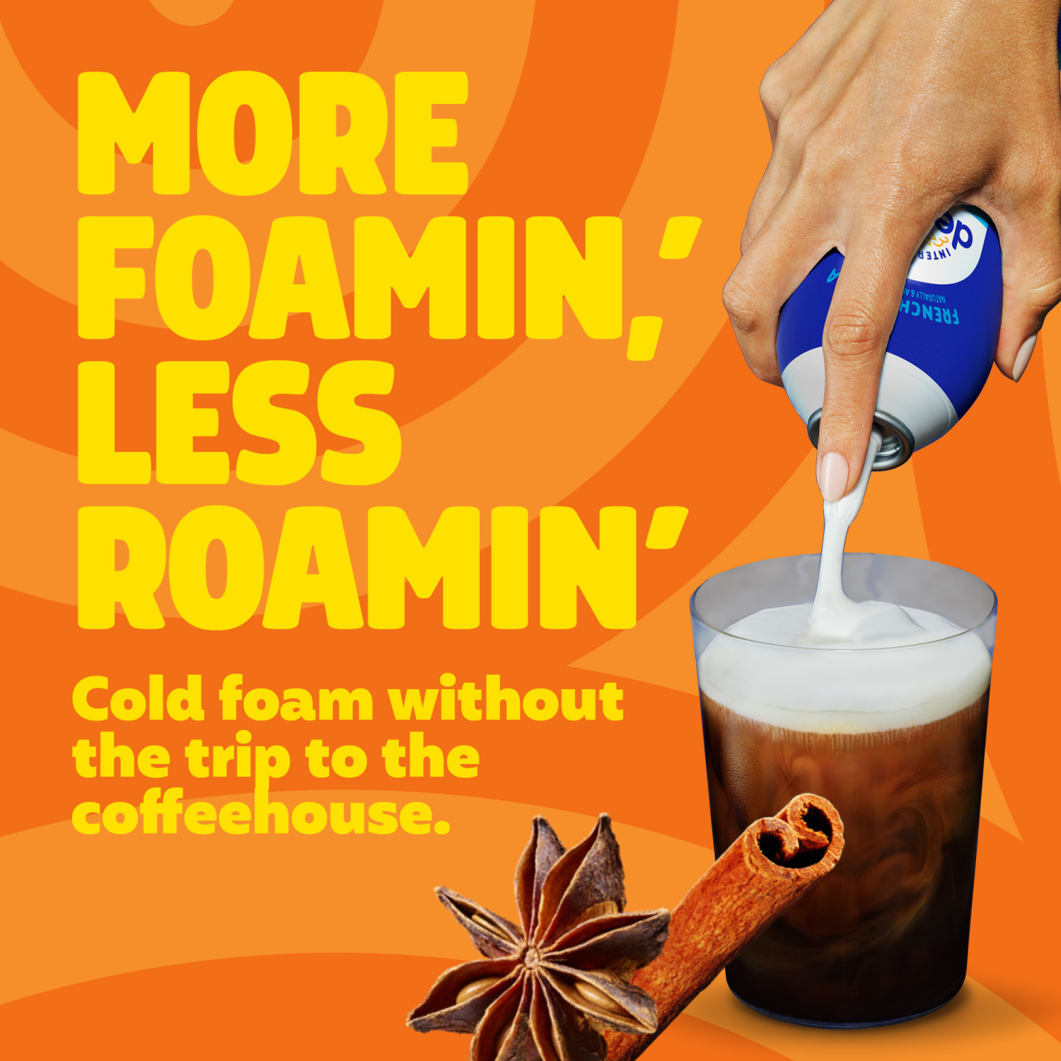 slide 3 of 8, International Delight Cold Foam Coffee Creamer, Pumpkin Pie Spice, 14 OZ Can, 14 oz