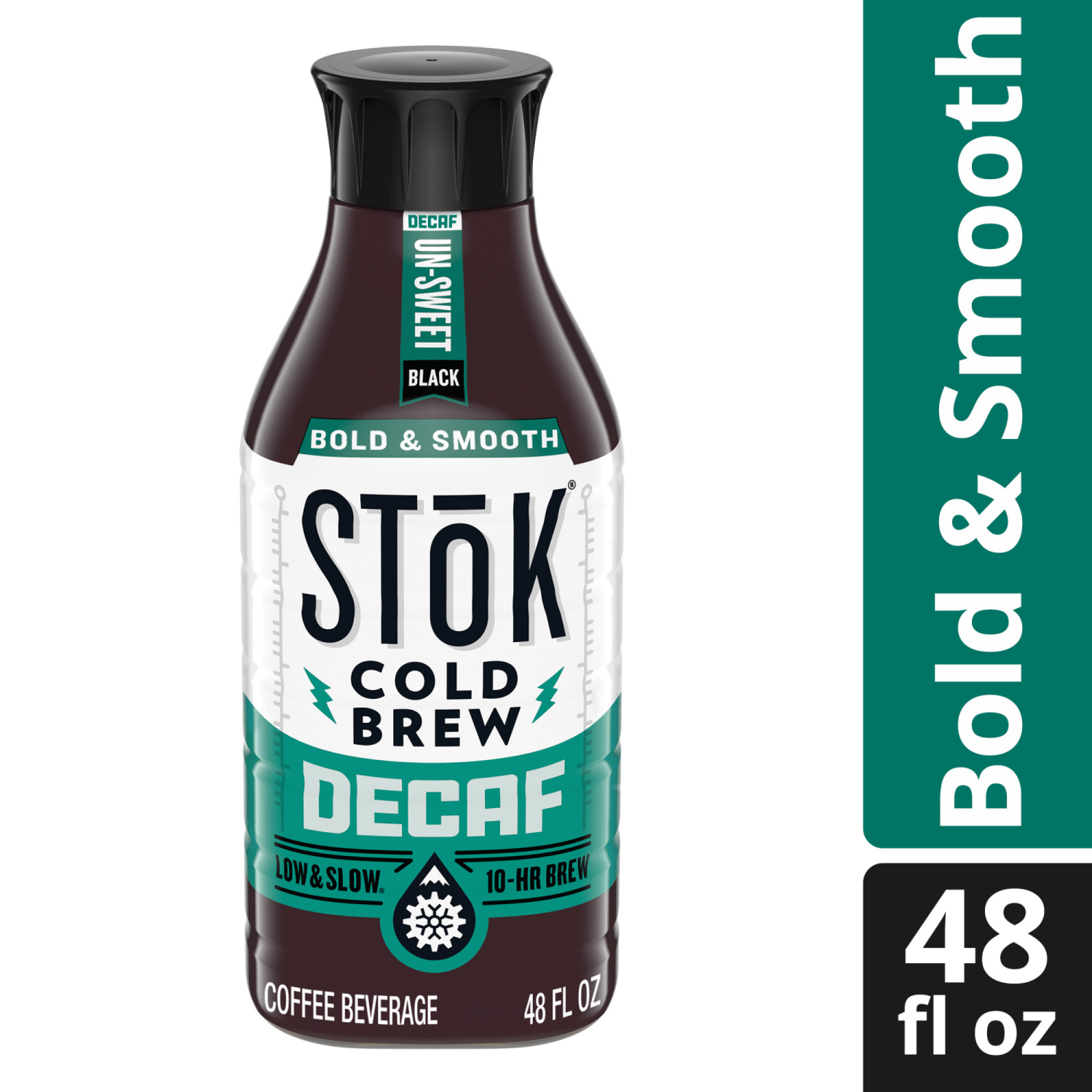 slide 5 of 8, SToK Decaf Cold Brew Coffee, Arabica-Based Blend, Black, Unsweetened, Medium Roast, 48 FL OZ Bottle, 48 fl oz