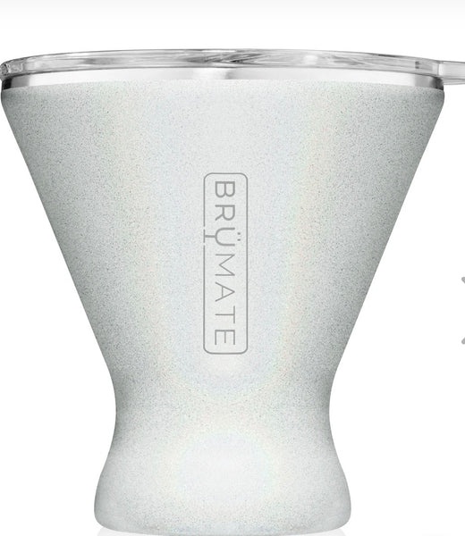 slide 1 of 1, BrüMate Glitter White Margtini Tumbler, 1 ct