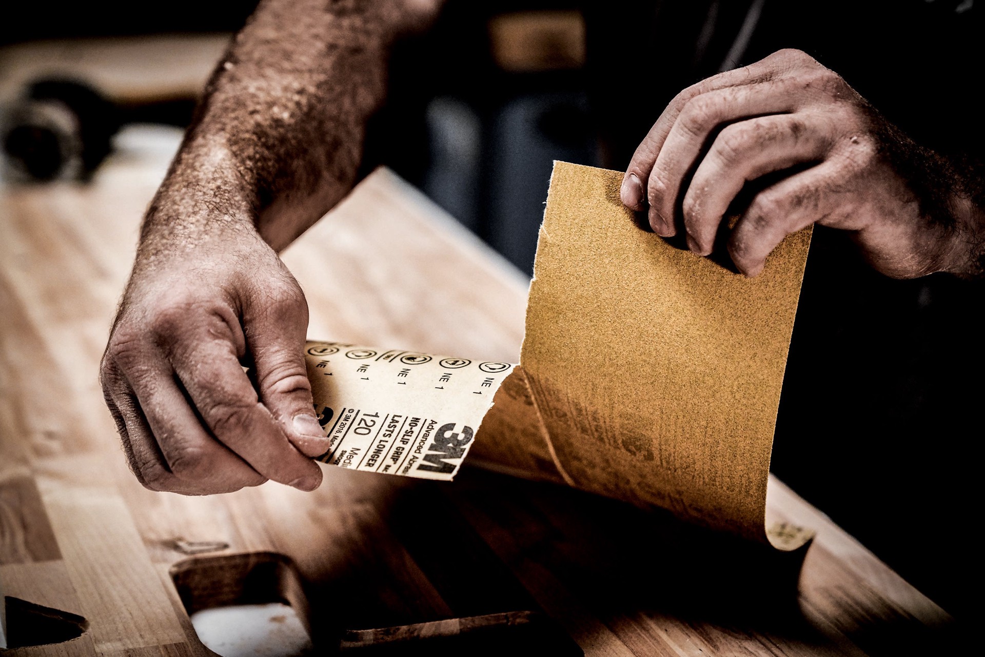 slide 3 of 6, 3M SandBlaster Pro Medium 120-Grit Sheet Sandpaper 3.66-in W x 9-in L 8-Pack, 1 ct