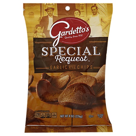 slide 1 of 1, Gardetto's Gardettos Special Request Rye Chips Roasted Garlic, 8 oz