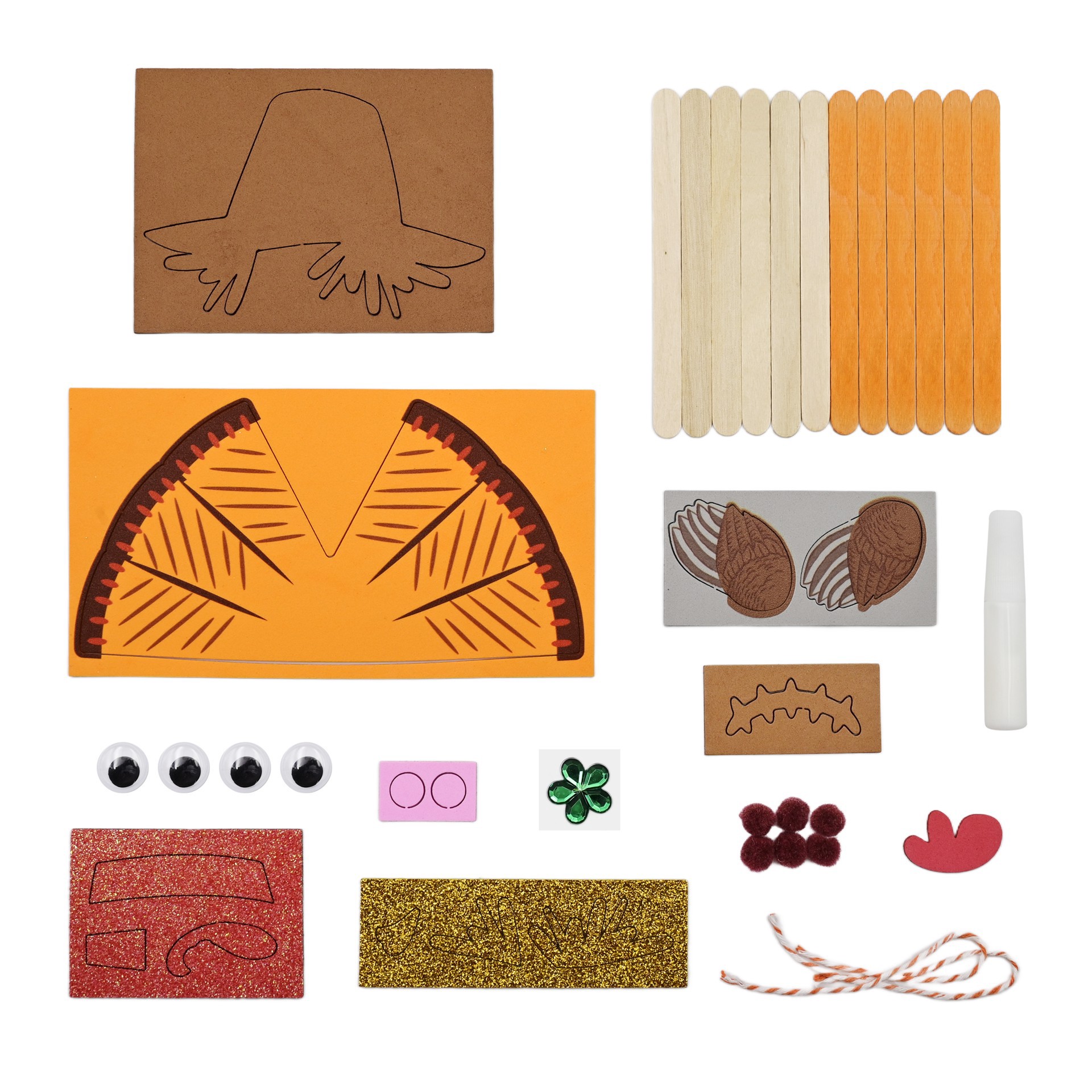 slide 4 of 4, Thanksgiving Character Craft Stick Kit By Creatology, 5.5 in x 8 in x 1.5 in