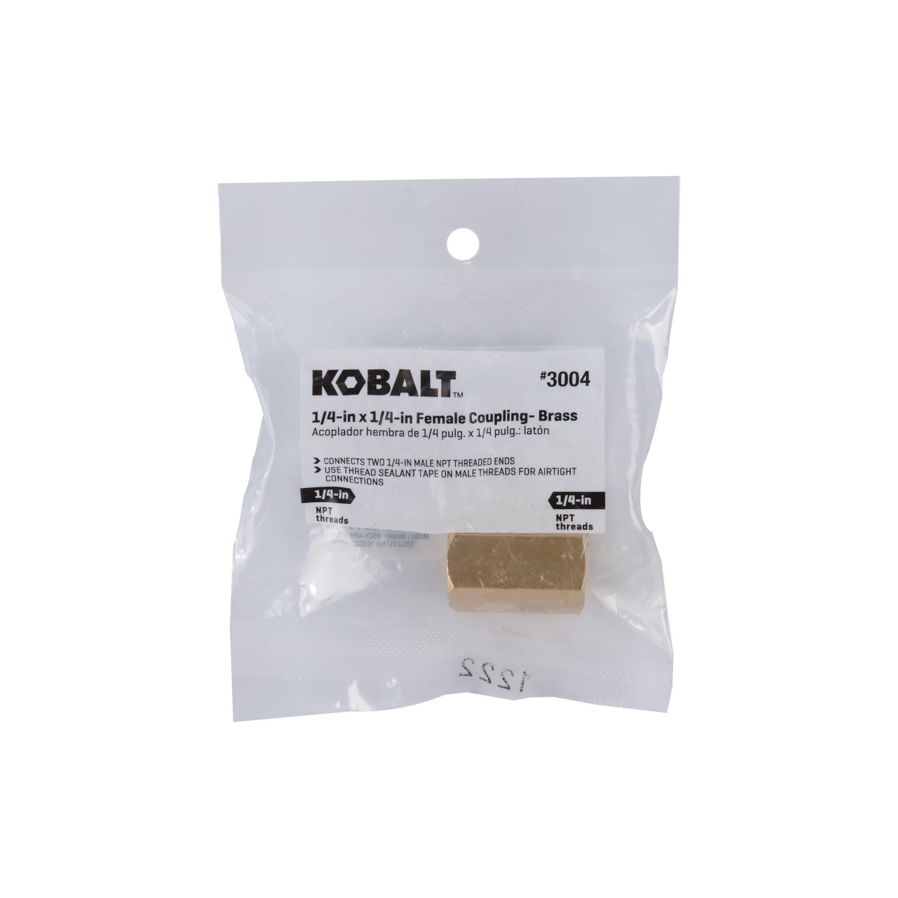 slide 6 of 6, Kobalt 1/4-in x 1/4-in Female Coupling, 1 ct