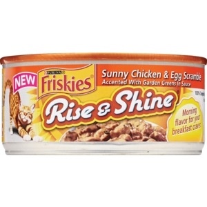 slide 1 of 1, Friskies Cat Food Sunny Chicken & Egg Scramble, 5.5 oz