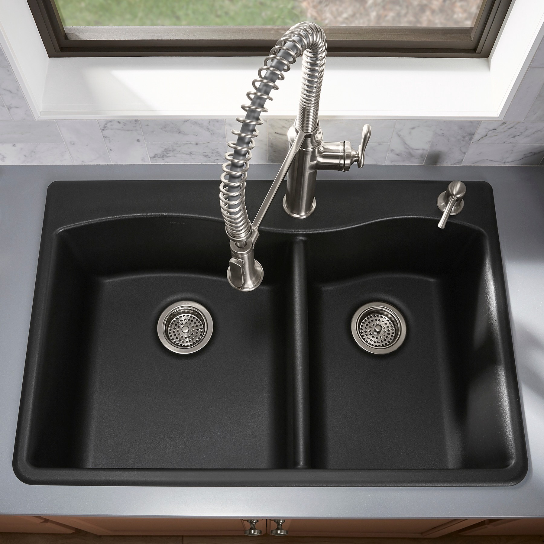 slide 2 of 6, KOHLER 4.5-in Brass Strainer, 1 ct