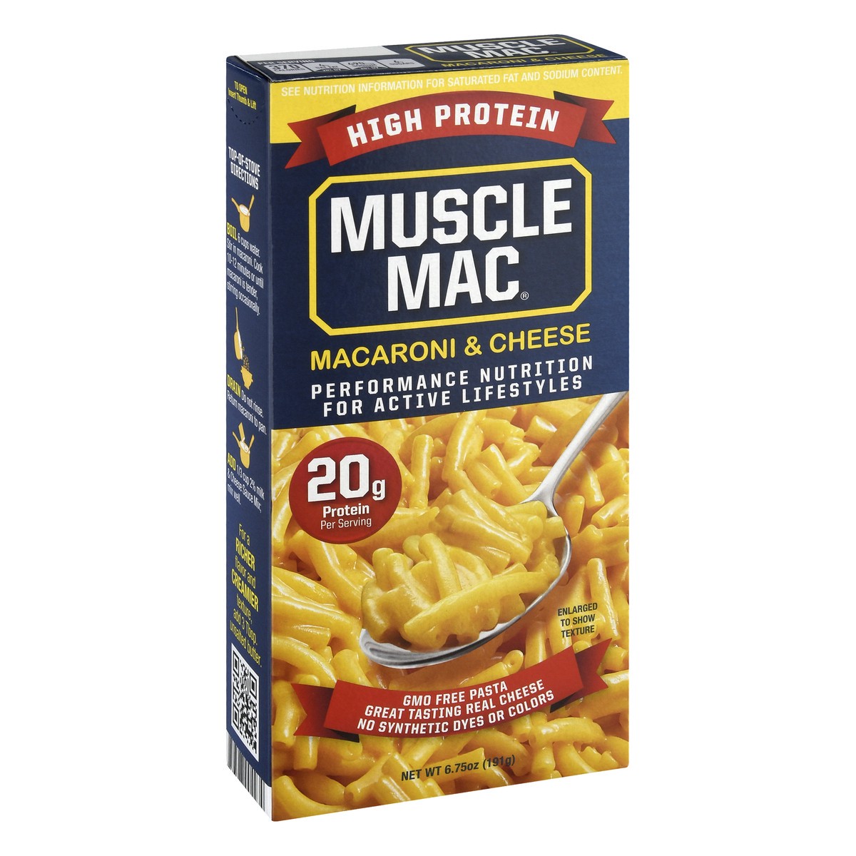 slide 4 of 9, Muscle Mac High Protein Macaroni & Cheese, 6.75 oz