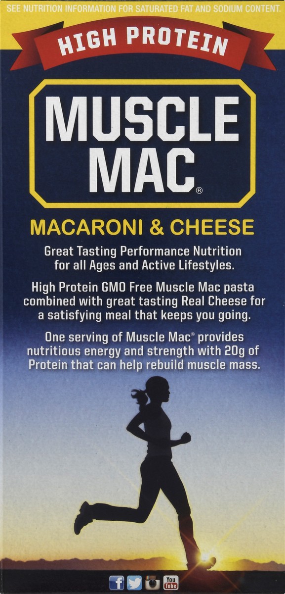 slide 2 of 9, Muscle Mac High Protein Macaroni & Cheese, 6.75 oz