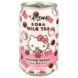 A-Sha Hello Kitty Brown Sugar Boba Milk Tea 10.5 fl oz