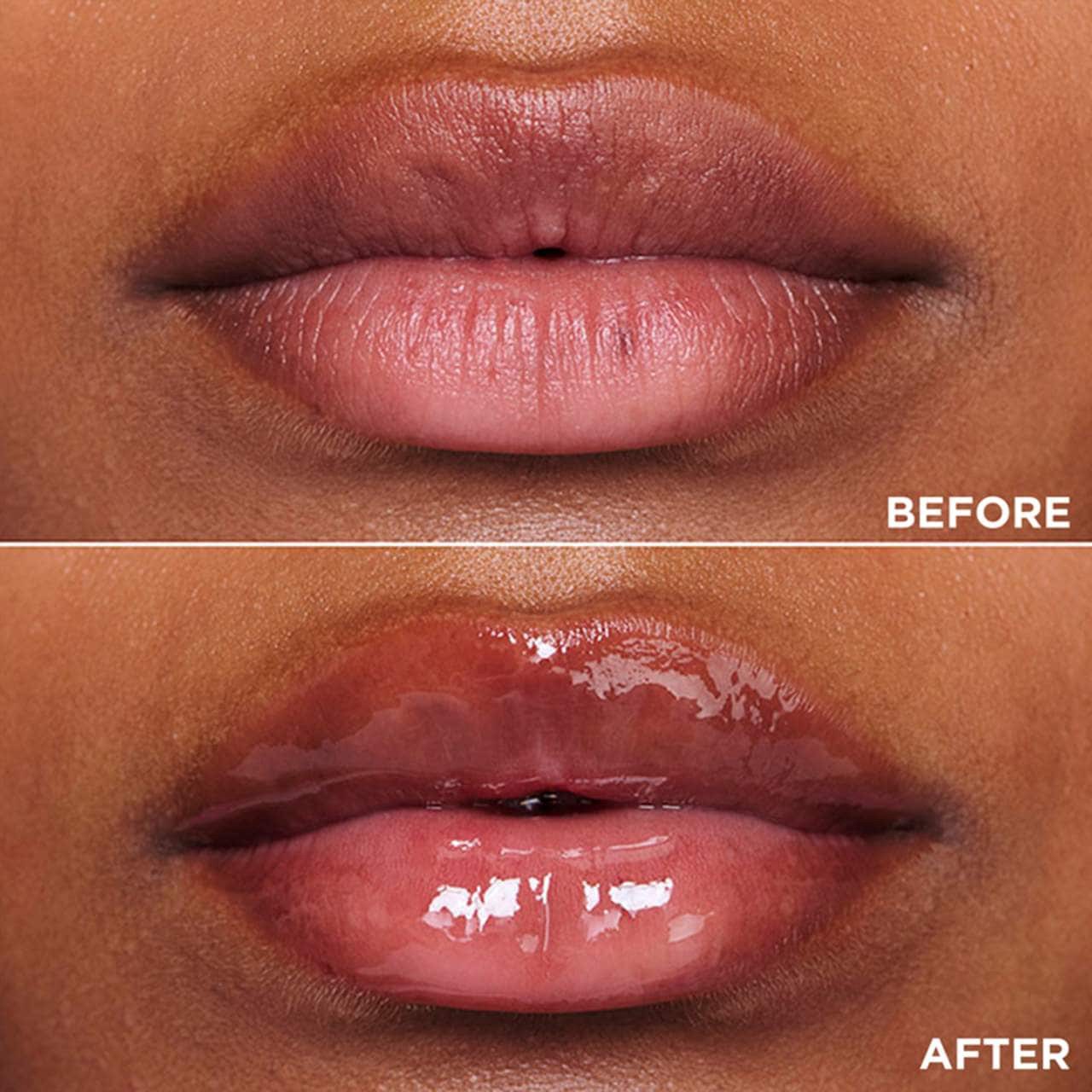 slide 6 of 10, Clarins Lip Comfort Hydrating Oil 01 Honey - clear, 