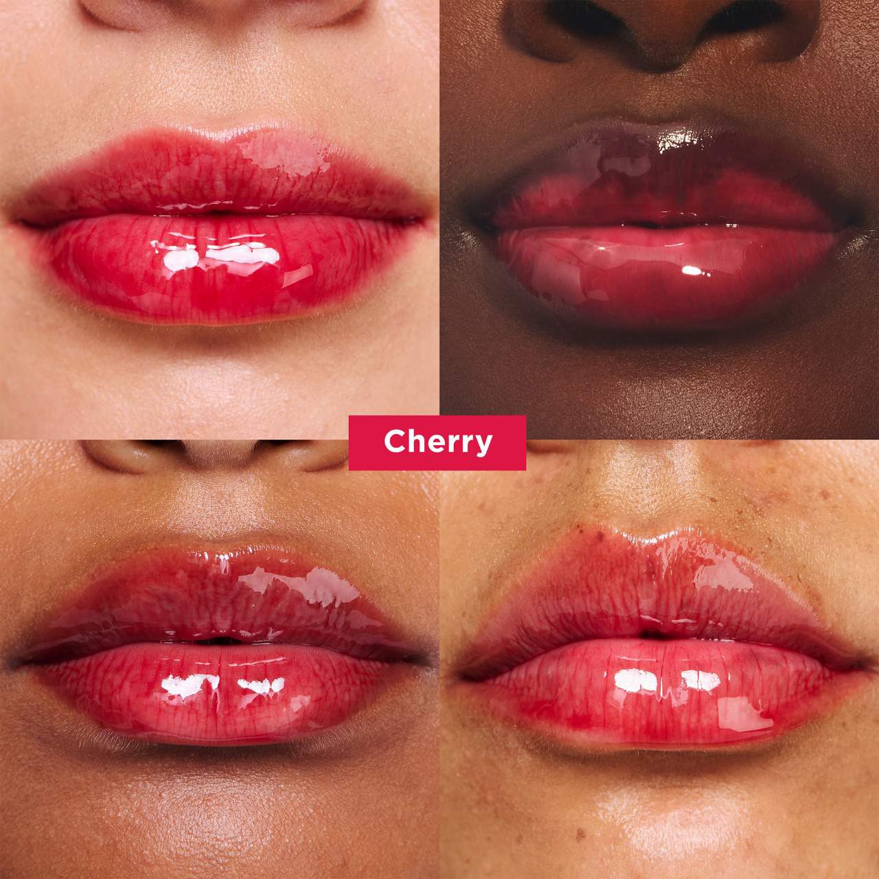 slide 2 of 10, Clarins Lip Comfort Hydrating Oil 03 Cherry - sheer warm red, pH reactive, 