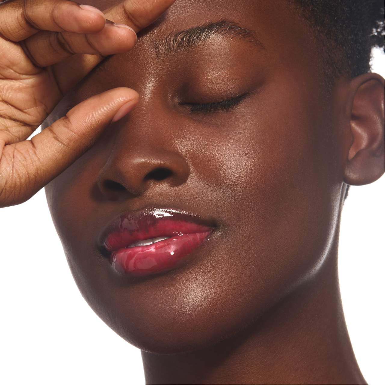 slide 9 of 10, Clarins Lip Comfort Hydrating Oil 03 Cherry - sheer warm red, pH reactive, 