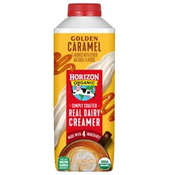 Horizon Organic Real Dairy Golden Caramel Coffee Creamer, 24 fl oz