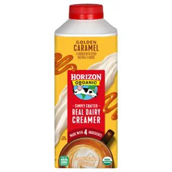 Horizon Organic Real Dairy Golden Caramel Coffee Creamer, 24 fl oz