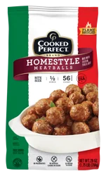 Cooked Perfect Bite Size Flame Broiled Homestyle Meatballs 28 oz